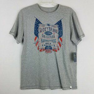 Lucky Brand Graphic Short Sleeve Tee Shirt XL New